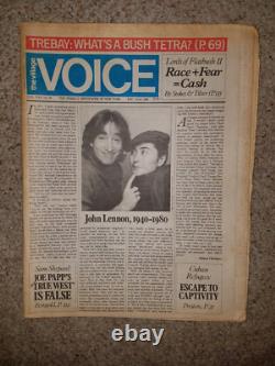 JOHN LENNON Collection of 9 Newspapers Death Boston New York BEATLES 1980
