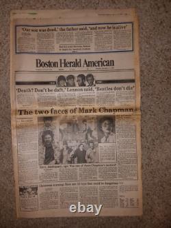 JOHN LENNON Collection of 9 Newspapers Death Boston New York BEATLES 1980