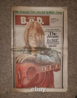 JOHN LENNON Collection of 9 Newspapers Death Boston New York BEATLES 1980