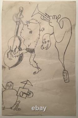 JOHN LENNON DRAWING 1959 BEATLES ART! Ex Christies auctions 21.11.2006