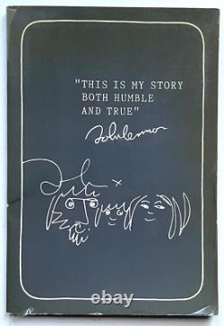 JOHN LENNON Dyansen Gallery Postcards Drawings 1989 Beatles Yoko Bag One