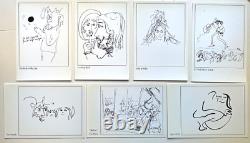 JOHN LENNON Dyansen Gallery Postcards Drawings 1989 Beatles Yoko Bag One