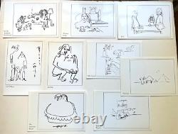 JOHN LENNON Dyansen Gallery Postcards Drawings 1989 Beatles Yoko Bag One