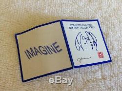 JOHN LENNON IMAGINE THE BEATLES Sterling Silver 925 SIGNED CUFF BRACELET IN BOX