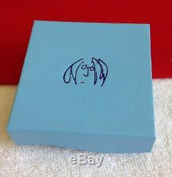 JOHN LENNON IMAGINE THE BEATLES Sterling Silver 925 SIGNED CUFF BRACELET IN BOX