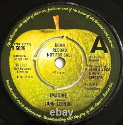 JOHN LENNON Imagine- Very Rare Original UK 7 Promo In Pic. Sleeve (Beatles)