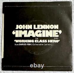 JOHN LENNON Imagine- Very Rare Original UK 7 Promo In Pic. Sleeve (Beatles)