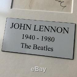 JOHN LENNON JSA LOA Autograph 1960s Card Signature Signed The Beatles