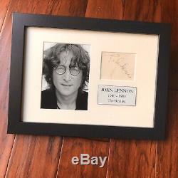 JOHN LENNON JSA LOA Autograph 1960s Card Signature Signed The Beatles