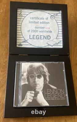 JOHN LENNON LENNON LEGEND 1997 RARE LTD# 6 of 2000 CD BLACK BOX The Beatles