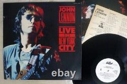 JOHN LENNON Live in New York City 1986 Japan WL PROMO Lp withObi/lyrics Beatles