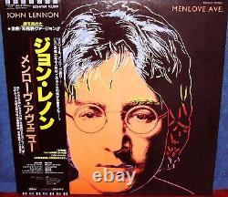 JOHN LENNON Menlove Ave. 1986 Japan WL PROMO Lp withObi/lyrics Beatles