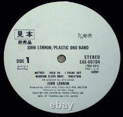 JOHN LENNON Plastic Ono Band rare 70s Japan APPLE WL PROMO Lp withlyrics BEATLES