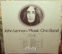 JOHN LENNON Plastic Ono Band rare 70s Japan APPLE WL PROMO Lp withlyrics BEATLES