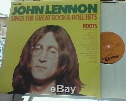 JOHN LENNON Roots Sings Great Rock & Roll Hits LP Mega Rare AUTHENTIC Beatles