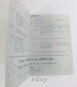 JOHN LENNON'S THE QUARRYMEN Signed Autograph Program By All 3 THE BEATLES