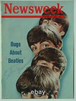 JOHN LENNON Signed NEWSWEEK Magazine Feb 24, 1964 The Beatles withCOA