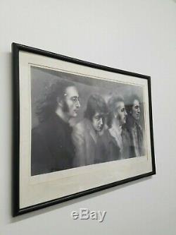 JOHN LENNON, THE BEATLES, BLACK AND WHITE LITHOGRAPH, C 1960s, APR $20K