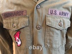 JOHN LENNON US ARMY VINTAGE VIETNAM SHIRT JACKET BEATLES SIZE LARGE 16 1/2 x 32