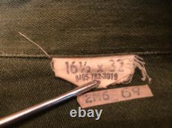 JOHN LENNON US ARMY VINTAGE VIETNAM SHIRT JACKET BEATLES SIZE LARGE 16 1/2 x 32