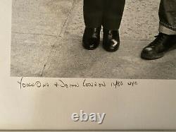 JOHN LENNON YOKO ONO NYC December 1980 RARE Original photograph signed BOB GRUEN
