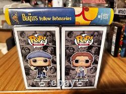 JOHN LENNON in Peacoat CHASE & NYCC FUNKO POPS & WORKING YELLOW SUBMARINE VHS