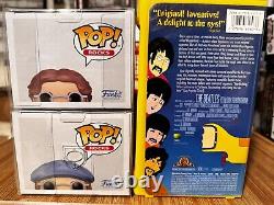 JOHN LENNON in Peacoat CHASE & NYCC FUNKO POPS & WORKING YELLOW SUBMARINE VHS