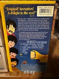 JOHN LENNON in Peacoat CHASE & NYCC FUNKO POPS & WORKING YELLOW SUBMARINE VHS