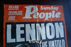 JOHN LENNON's AUNT MIMI SUNDAY PEOPLE BILLBOARD POSTER (1970's)