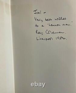 JOHN WINSTON LENNON Signed Autographed Ray Coleman UK HardCover BOOK 1984 Beatle