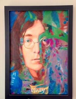 James Gill Original 33 x 23 Acrylic Painting John Lennon, Yesterday, 2007