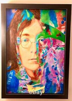 James Gill Original 33 x 23 Acrylic Painting John Lennon, Yesterday, 2007