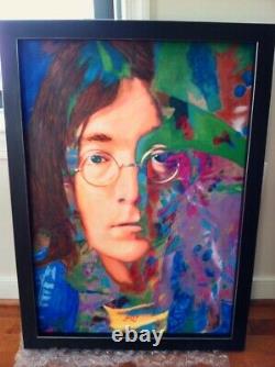 James Gill Original 33 x 23 Acrylic Painting John Lennon, Yesterday, 2007