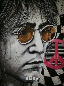 Joey Feldman John Lennon The Beatles Portrait Art Print Signed AP 12x16 Poster