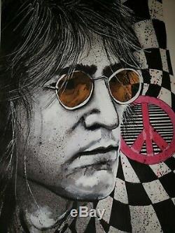 Joey Feldman John Lennon The Beatles Portrait Art Print Signed AP 12x16 Poster