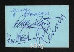 John LENNON, Paul McCARTNEY & Ringo STARR signed album page THE BEATLES