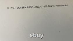 John Lennon 11x14 Vintage Photo@1979 Silver Screen Beatles Studio Headphones