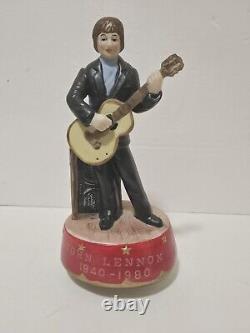 John Lennon 1940-1980 Music Box Porcelain plays Imagine Vintage Beatles