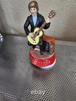 John Lennon 1940-1980 Music Box Sitting Porcelain plays Imagine Vintage Beatles