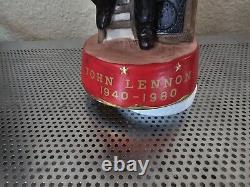 John Lennon 1940-1980 Music Box Sitting Porcelain plays Imagine Vintage Beatles