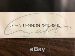 John Lennon 1940-1980 Richard Avedon Signed Original Poster Photo Beatles