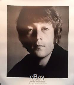 John Lennon 1940-1980 Richard Avedon Signed Original Poster Photo Beatles Mint