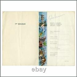 John Lennon 1966 Autographed B. O. A. C Airlines Menu (Trinidad)