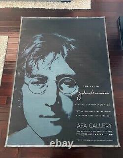 John Lennon AFA Gallery Huge BANNER art of display Beatles Yoko Ono-Approved