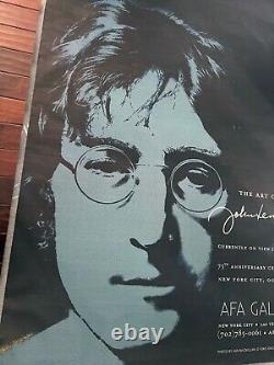 John Lennon AFA Gallery Huge BANNER art of display Beatles Yoko Ono-Approved