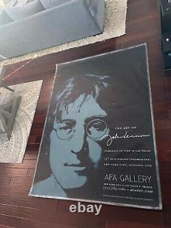 John Lennon AFA Gallery Huge BANNER art of display Beatles Yoko Ono-Approved