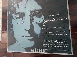 John Lennon AFA Gallery Huge BANNER art of display Beatles Yoko Ono-Approved