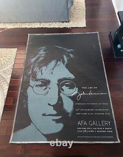 John Lennon AFA Gallery Huge BANNER art of display Beatles Yoko Ono-Approved