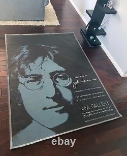 John Lennon AFA Gallery Huge BANNER art of display Beatles Yoko Ono-Approved