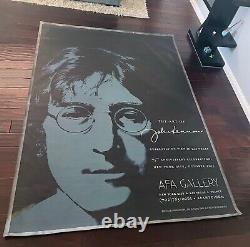 John Lennon AFA Gallery Huge BANNER art of display Beatles Yoko Ono-Approved